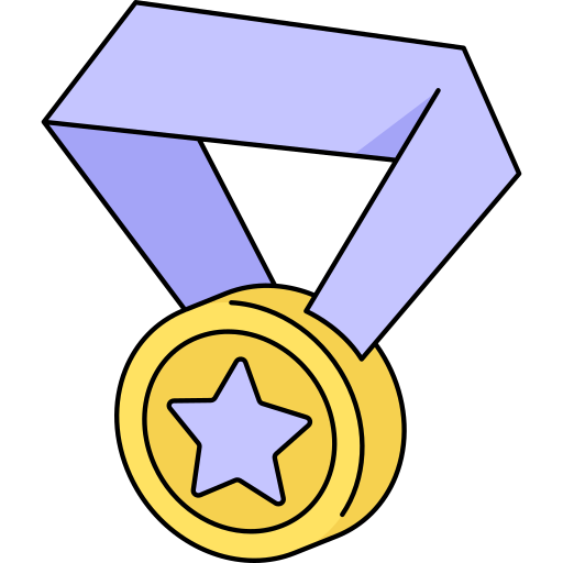 medal Generic Thin Outline Color ikona