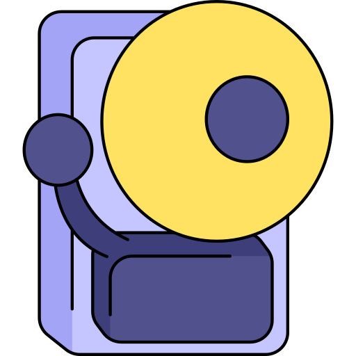학교 종 Generic Thin Outline Color icon