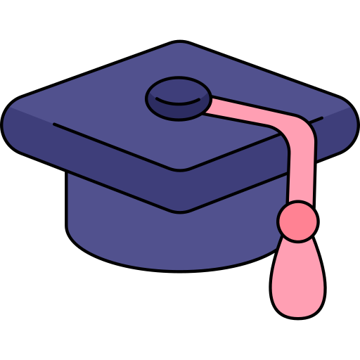 mortarboard Generic Thin Outline Color Ícone