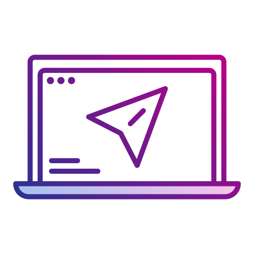 computadora portátil Generic Lineal Color Gradient icono