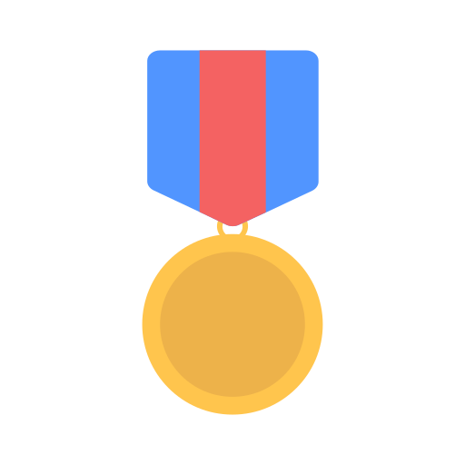 cinta de medalla Generic Flat icono