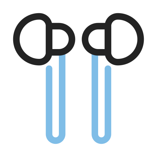słuchawki Generic Outline Color ikona