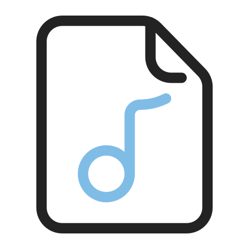 musikdatei Generic Outline Color icon