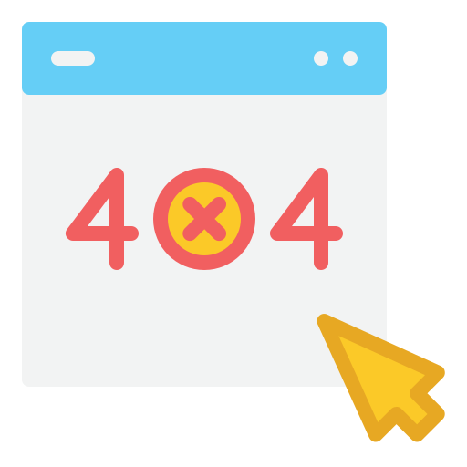 error 404 Generic Flat icono