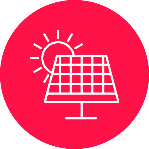 zonnepaneel Generic Flat icoon