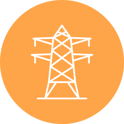 elektrische toren Generic Flat icoon