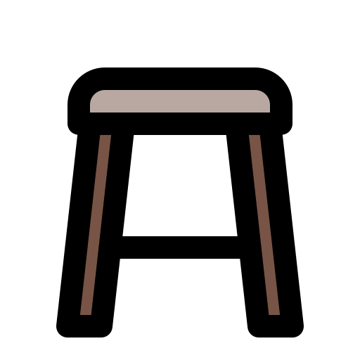 silla Generic Outline Color icono