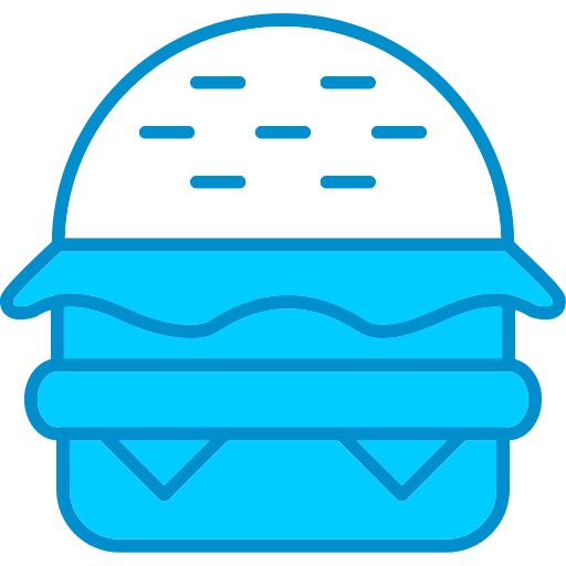 햄버거 Generic Blue icon