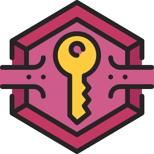 llave pública Generic Outline Color icono