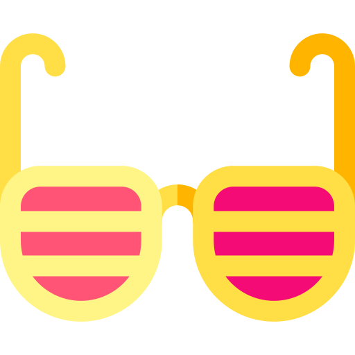 lunettes de fête Basic Rounded Flat Icône