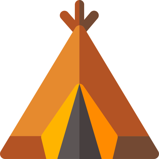 キャンプ Basic Rounded Flat icon