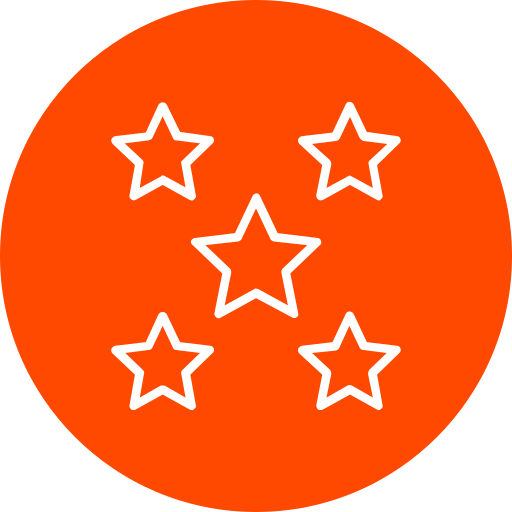 5 stelle Generic Flat icona
