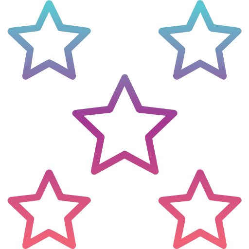 5 stars Generic Gradient icon