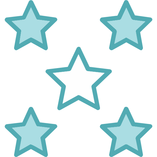 5 stars Generic Blue icon