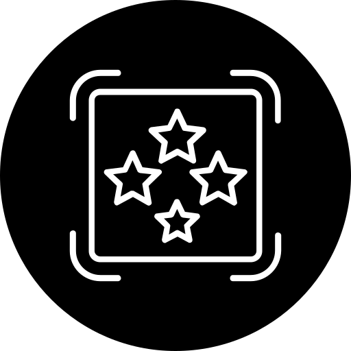 vier sterren Generic Glyph icoon