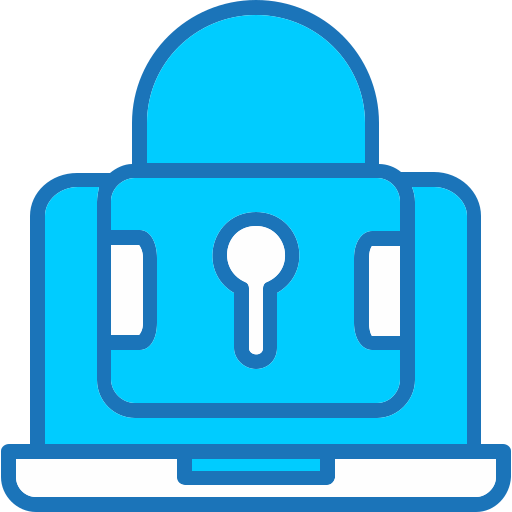 Padlock Generic Blue icon