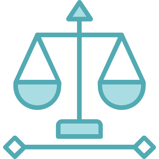 skala sprawiedliwości Generic Blue ikona