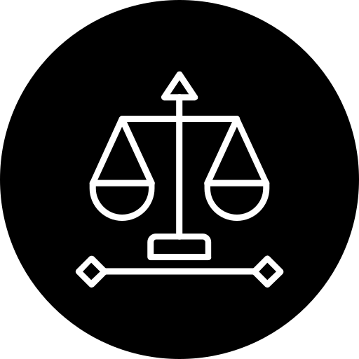 scala della giustizia Generic Glyph icona