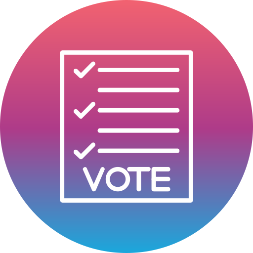 Ballot Generic Flat Gradient icon