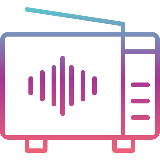 Radio Generic Gradient icon