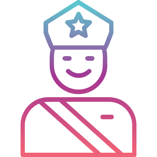 Security guard Generic Gradient icon