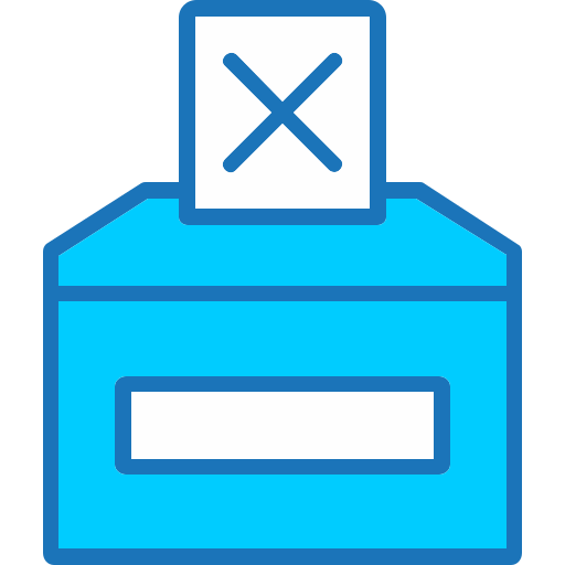 Vote no Generic Blue icon