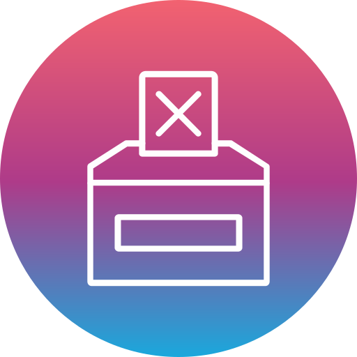 Vote no Generic Flat Gradient icon