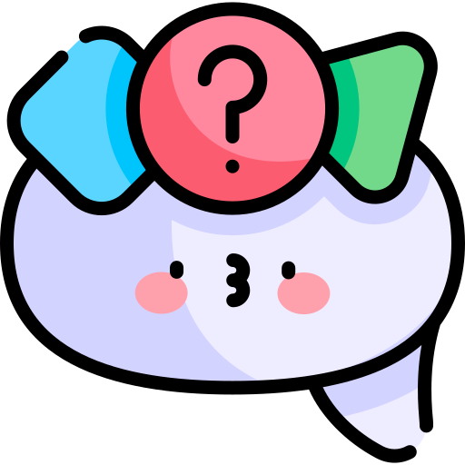 Question Kawaii Lineal color icon