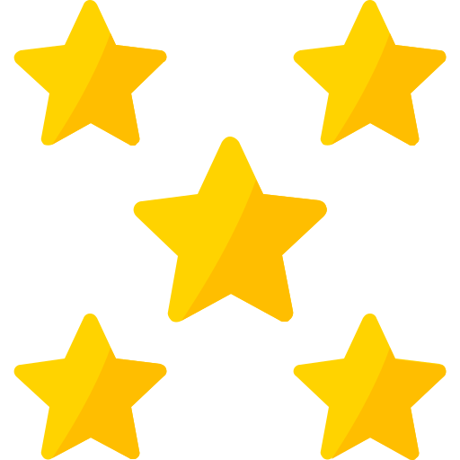 5 gwiazdek Generic Flat ikona