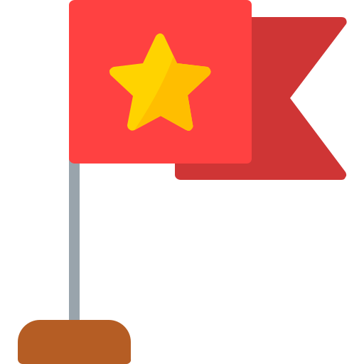 powiewająca flaga Generic Flat ikona