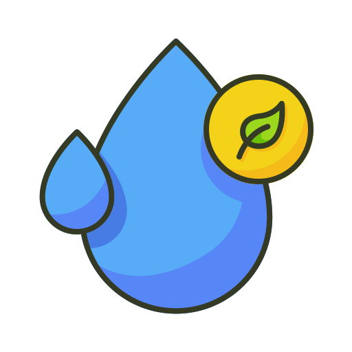 水滴 Generic Outline Color icon