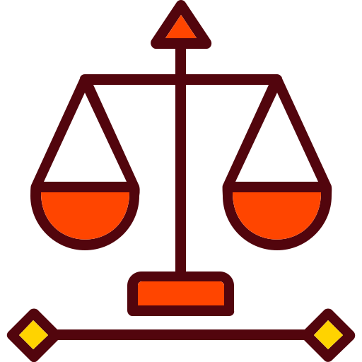 Justice scale Generic Outline Color icon
