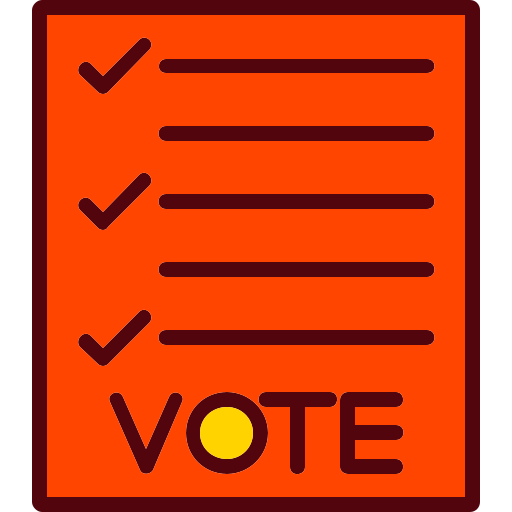 투표권 Generic Outline Color icon