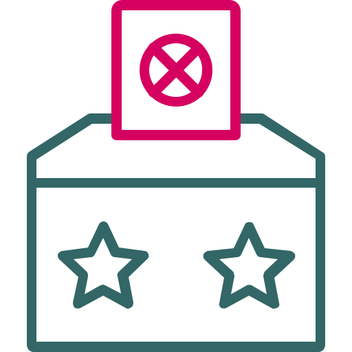 caixa de votação Generic Outline Color Ícone