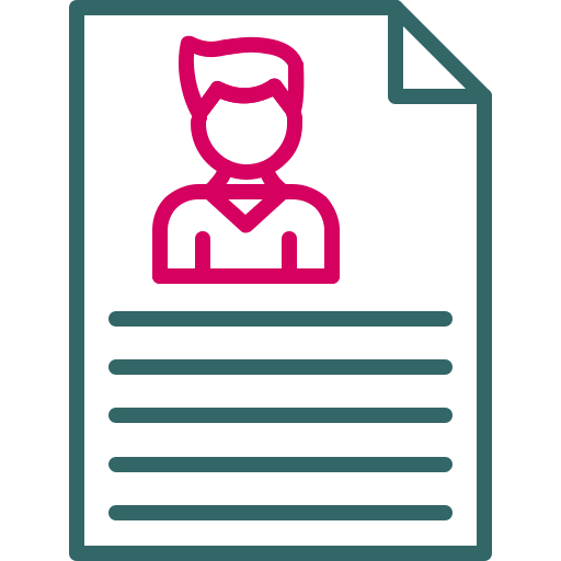 Resume Generic Outline Color icon