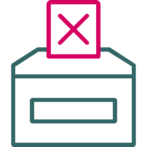 反対票を投じる Generic Outline Color icon