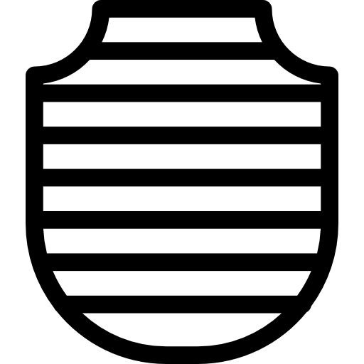escudo con rayas  icono