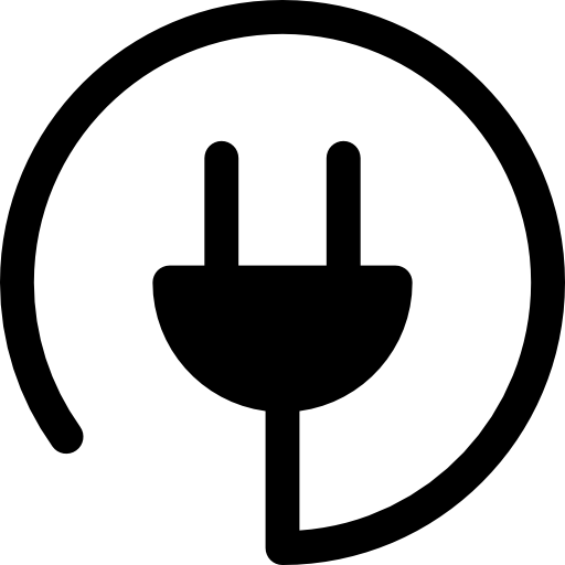 円形ケーブル付きプラグ  icon