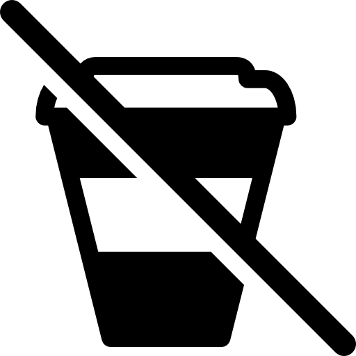 pappbecher gekreuzt  icon