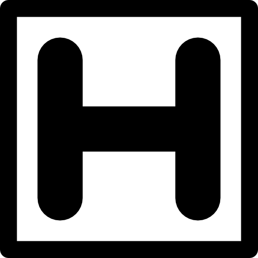 krankenhaus platzschild  icon