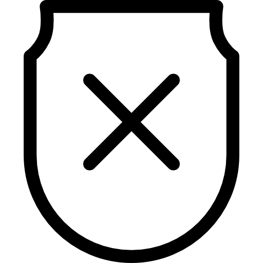 escudo com cruz  Ícone