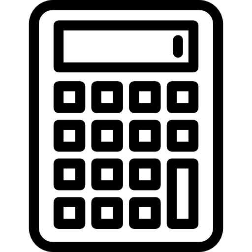 calculadora com número um Special Lineal Ícone