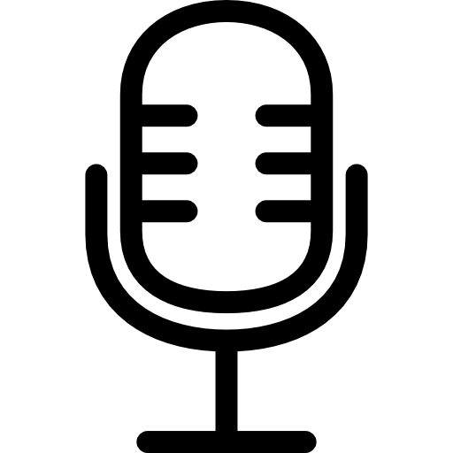 microfone de voz  Ícone
