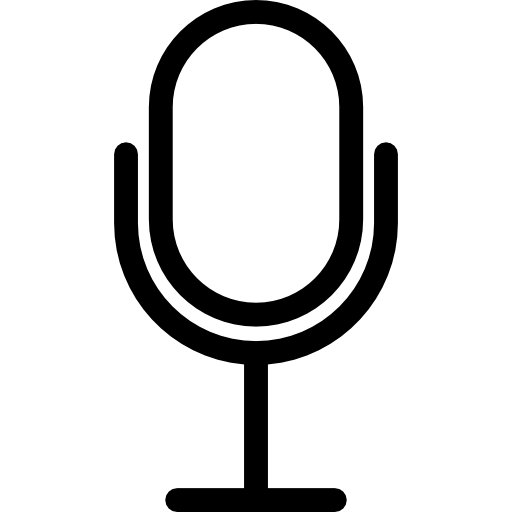 zabytkowy mikrofon  ikona