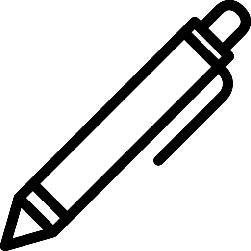 caneta esferográfica inclinada Special Lineal Ícone