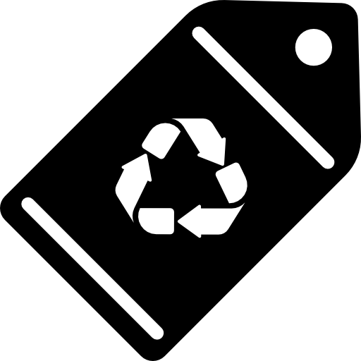 etiqueta reciclable  icono