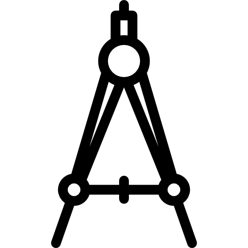 kompas tekenen Special Lineal icoon
