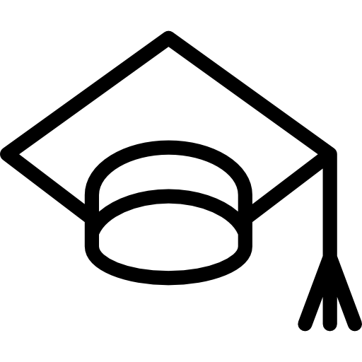 chapéu de graduação Special Lineal Ícone