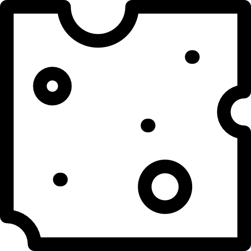 Cheese Slice with Holes Special Lineal icon