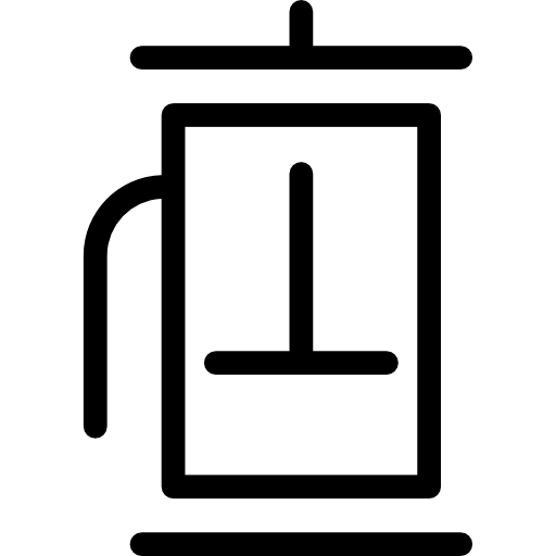 caffè della stampa francese Special Lineal icona